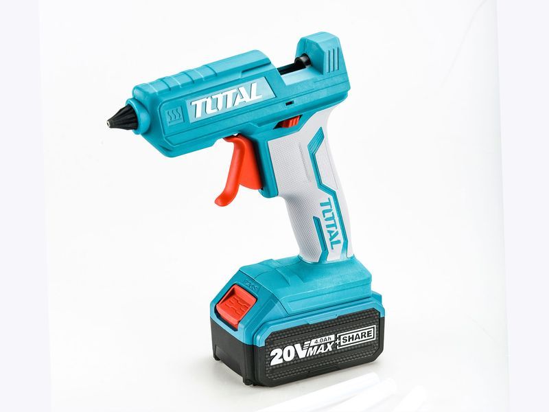 Total Pistolet do klejenia na gorąco AKU 20 V Li-Ion, 11,2 mm, bez akumulatora i ładowarki Total Pistolet do klejenia na gorąco AKU 20 V Li-Ion, 11,2 mm, bez akumulatora i ładowarki