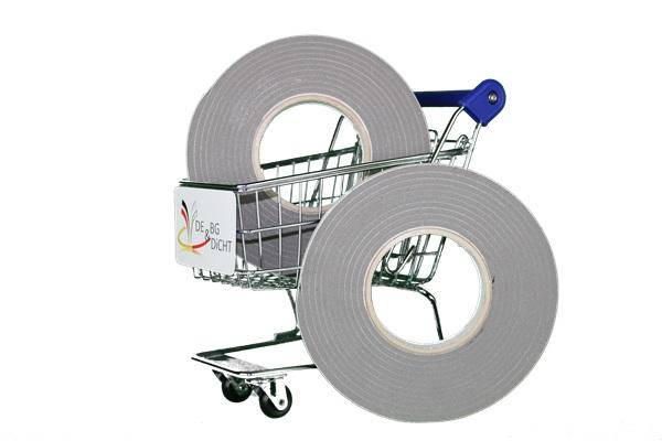 Taśma uszczelniająca 10/3-6 mm, szara, 8 m Taśma uszczelniająca 10/3-6 mm, szara, 8 m