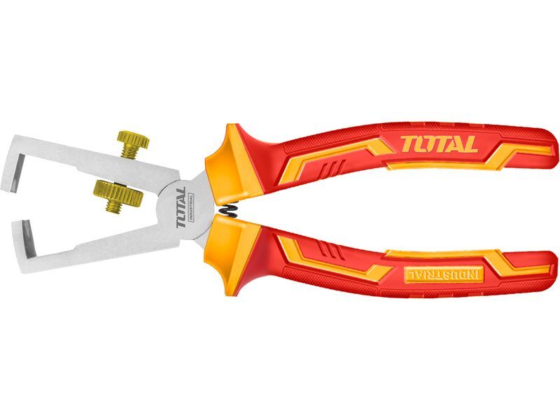 Total Szczypce elektryczne do zdejmowania izolacji z kabli, 160 mm, 1000 V, przemysłowe