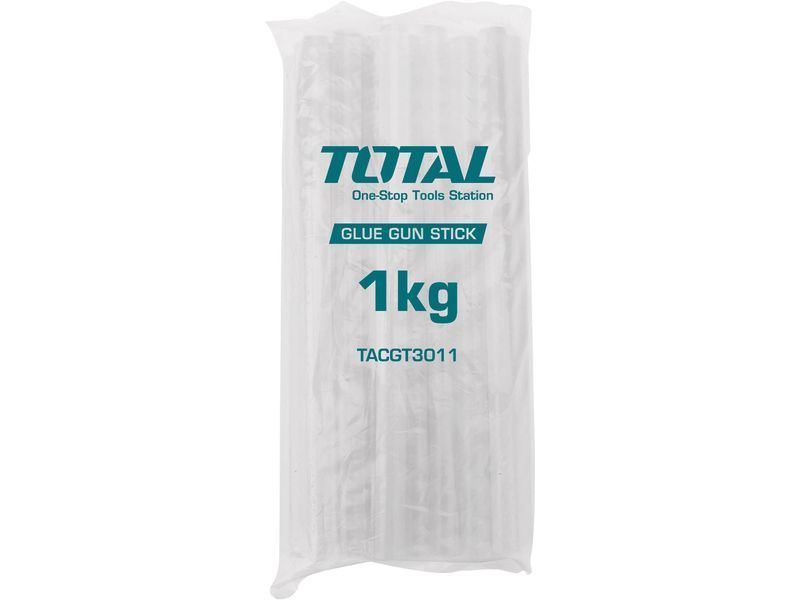 Total przezroczyste pręty do topienia, 1 kg, średnica 11,2 mm, długość 30 cm Total przezroczyste pręty do topienia, 1 kg, średnica 11,2 mm, długość 30 cm