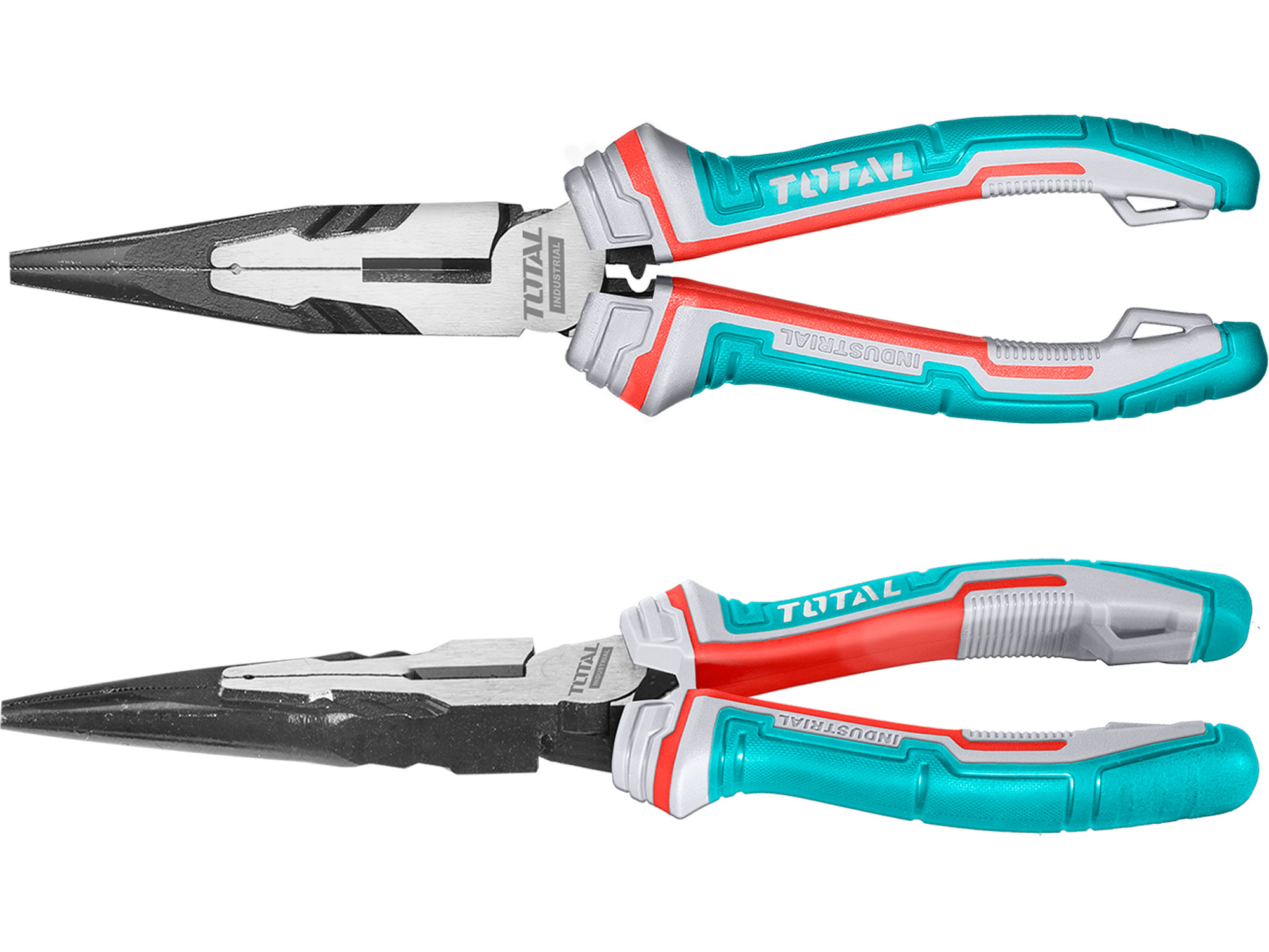 Total Szczypce półokrągłe, proste, przemysłowe, 200 mm, CrV Total Szczypce półokrągłe, proste, przemysłowe, 200 mm, CrV