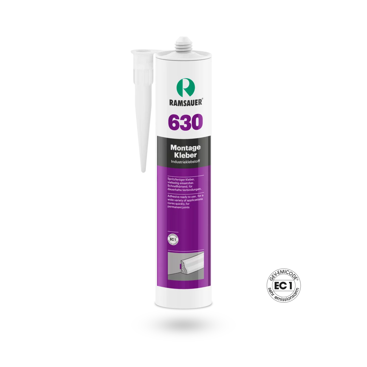 Ramsauer 630 Klej montażowy, biały, 310 ml Ramsauer 630 Klej montażowy, biały, 310 ml